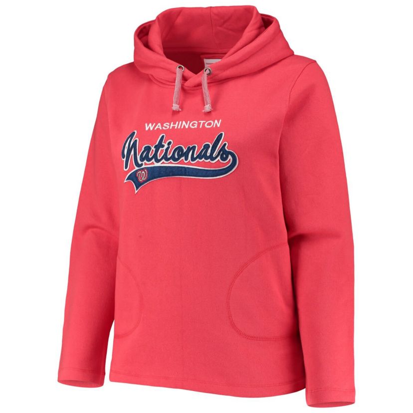 MLB Washington Nationals Plus Size Side Split Pullover Hoodie