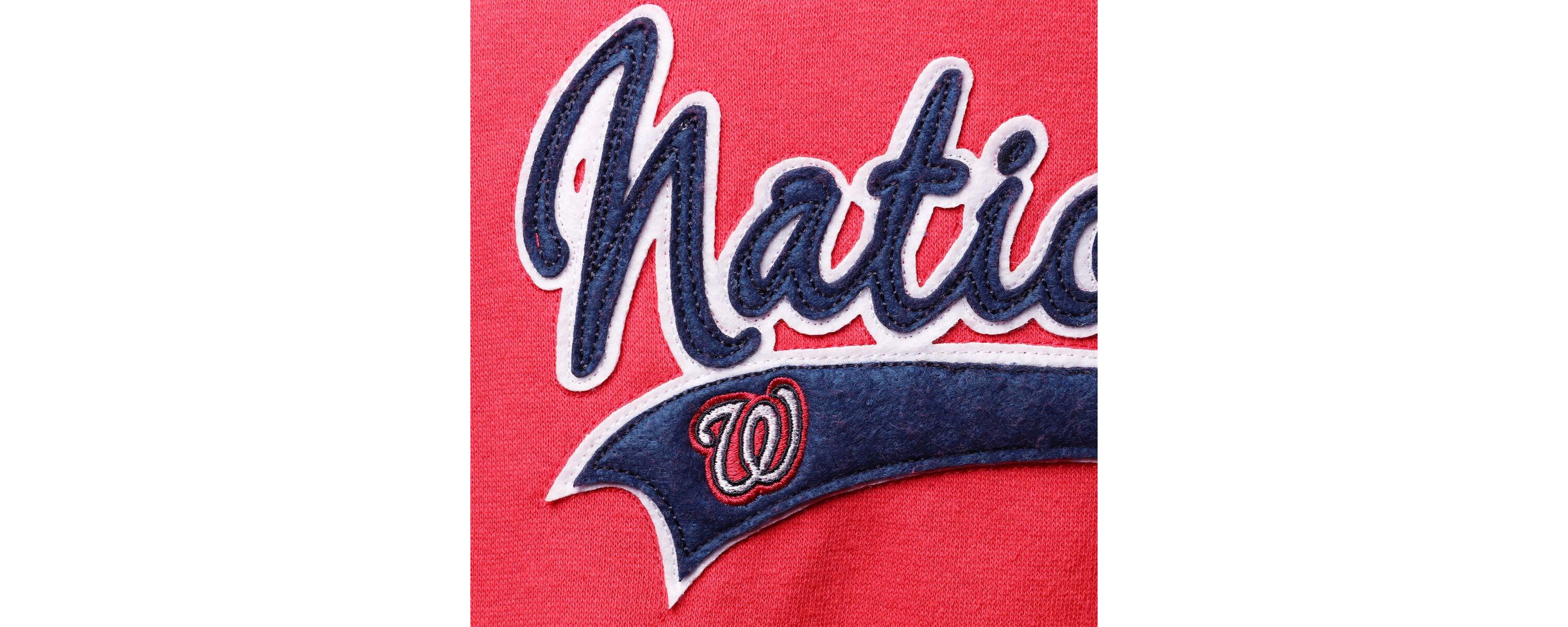 MLB Washington Nationals Plus Size Side Split Pullover Hoodie
