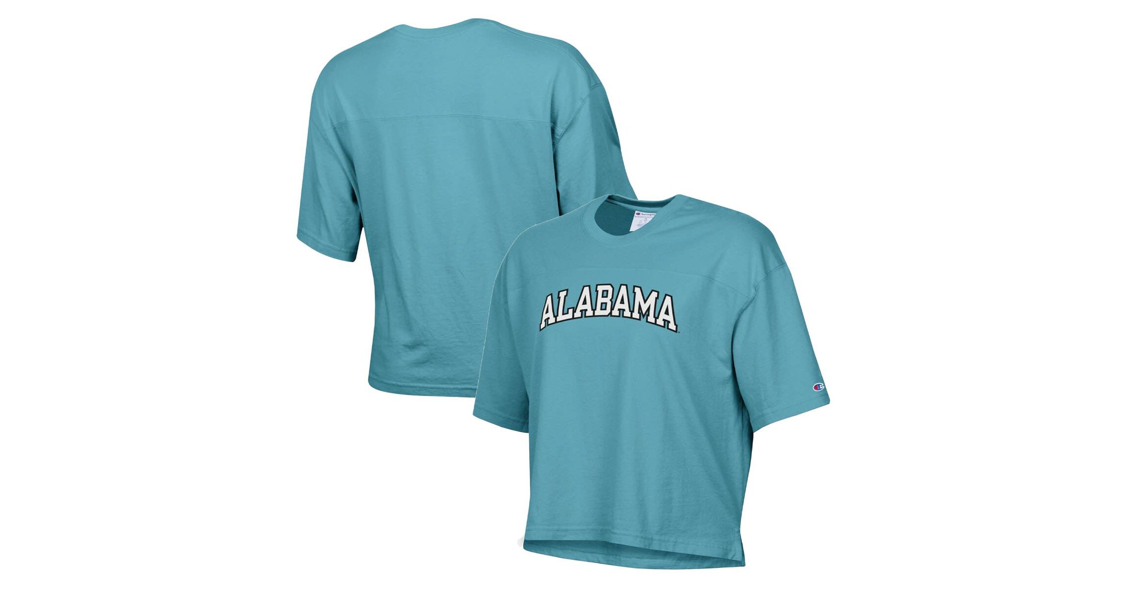 Alabama Crimson Tide NCAA Alabama Tide Vintage Wash Boxy Crop T-Shirt