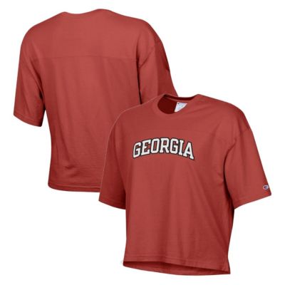 NCAA Georgia Bulldogs Vintage Wash Boxy Cropped T-Shirt