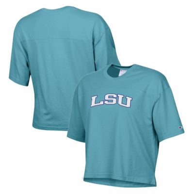 NCAA LSU Tigers Vintage Wash Boxy Crop T-Shirt