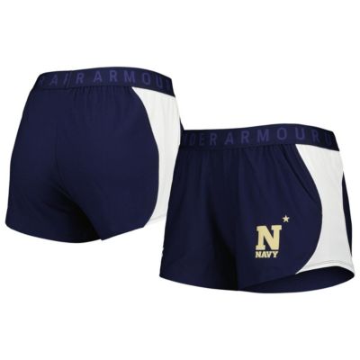 Navy Midshipmen NCAA Under Armour Navy/White Game Day Tech Mesh Performance Shorts