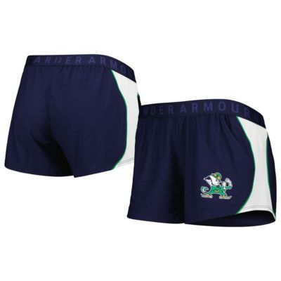 NCAA Under Armour Navy/Green Notre Dame Fighting Irish Game Day Tech Mesh Performance Shorts