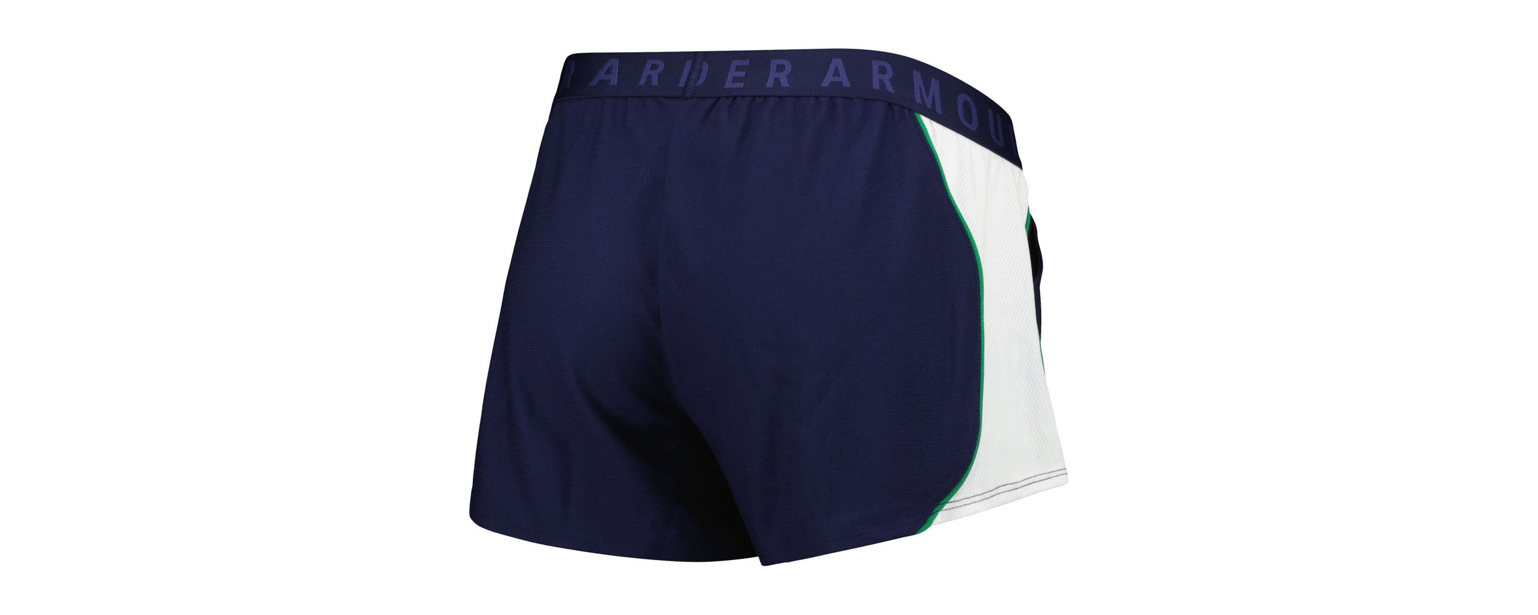 NCAA Under Armour Navy/Green Notre Dame Fighting Irish Game Day Tech Mesh Performance Shorts