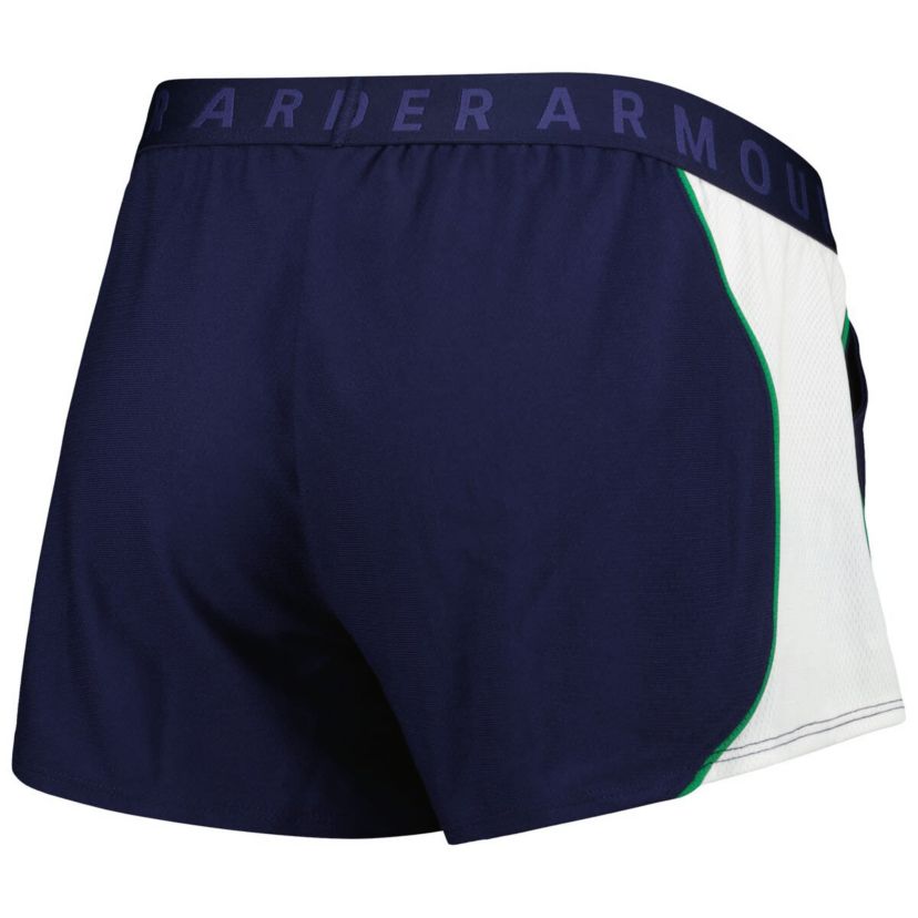 NCAA Under Armour Navy/Green Notre Dame Fighting Irish Game Day Tech Mesh Performance Shorts