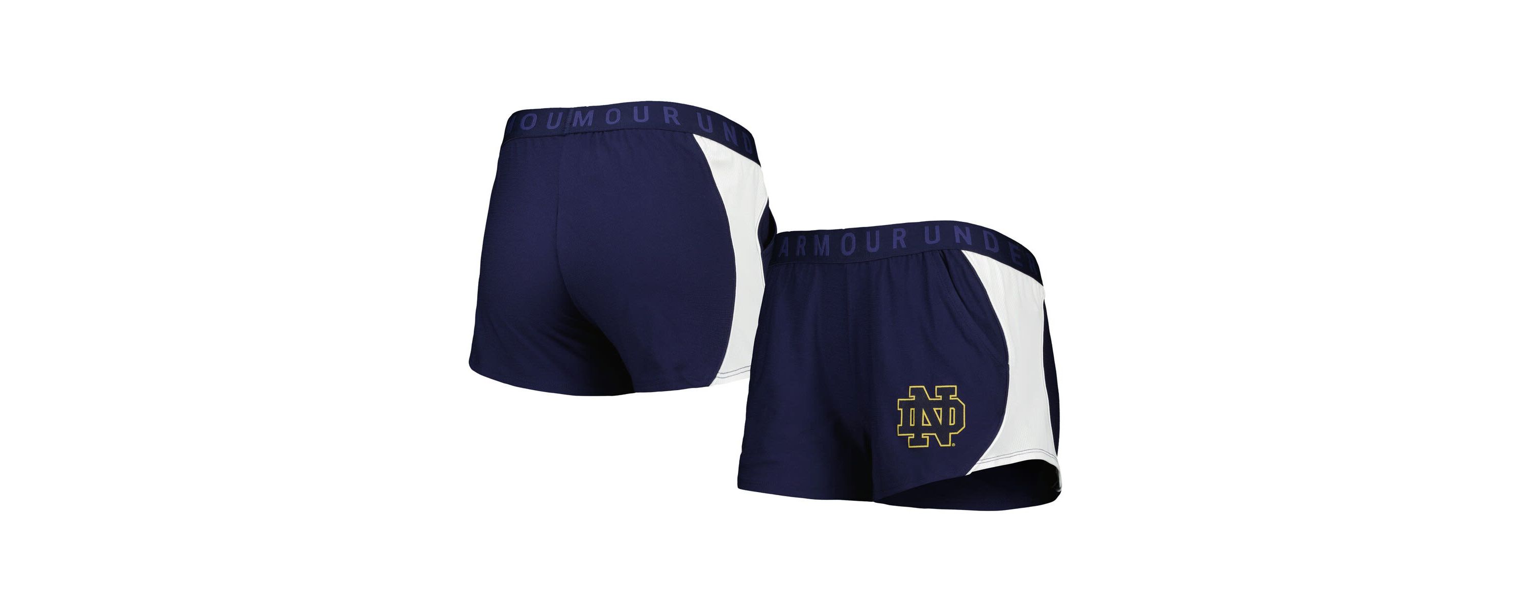 NCAA Under Armour Navy/Gold Notre Dame Fighting Irish Game Day Tech Mesh Performance Shorts