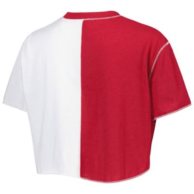 NCAA Oklahoma Sooners Colorblock Cropped T-Shirt