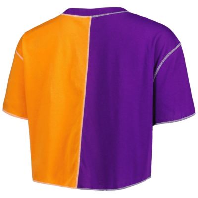 NCAA Clemson Tigers Colorblock Cropped T-Shirt