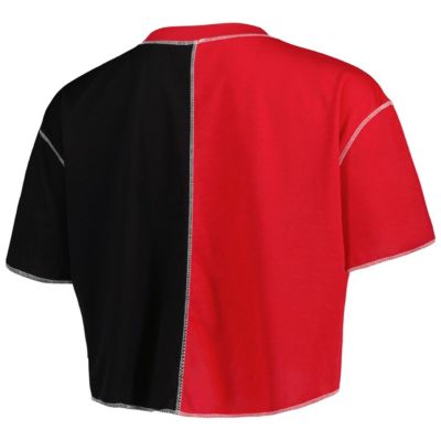 NCAA Georgia Bulldogs Colorblock Cropped T-Shirt