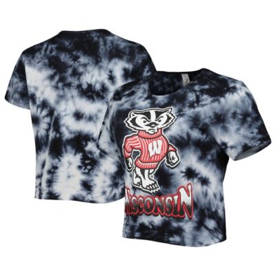 NCAA Wisconsin Badgers Cloud-Dye Cropped T-Shirt