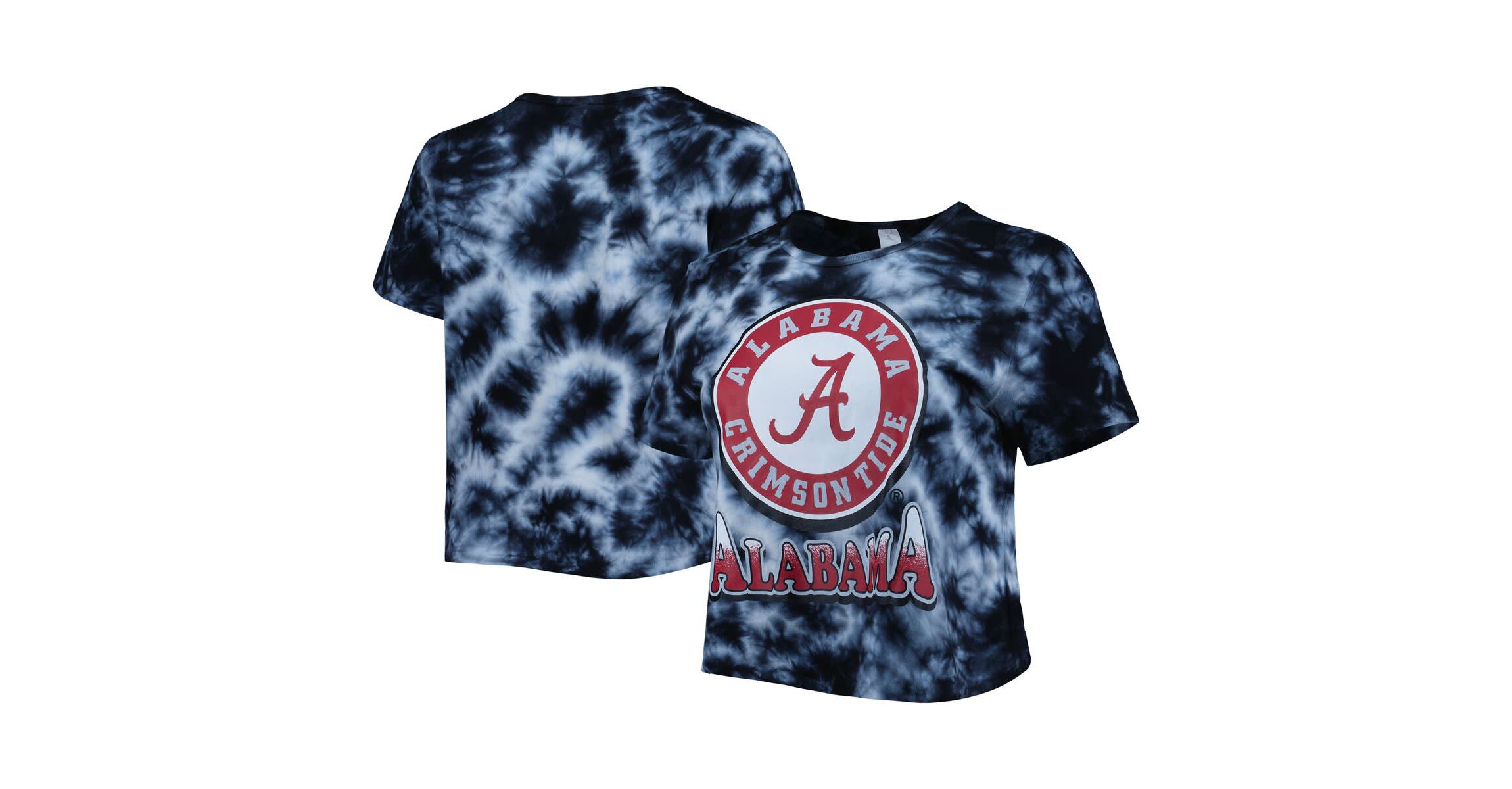 Alabama Crimson Tide NCAA Alabama Tide Cloud-Dye Cropped T-Shirt