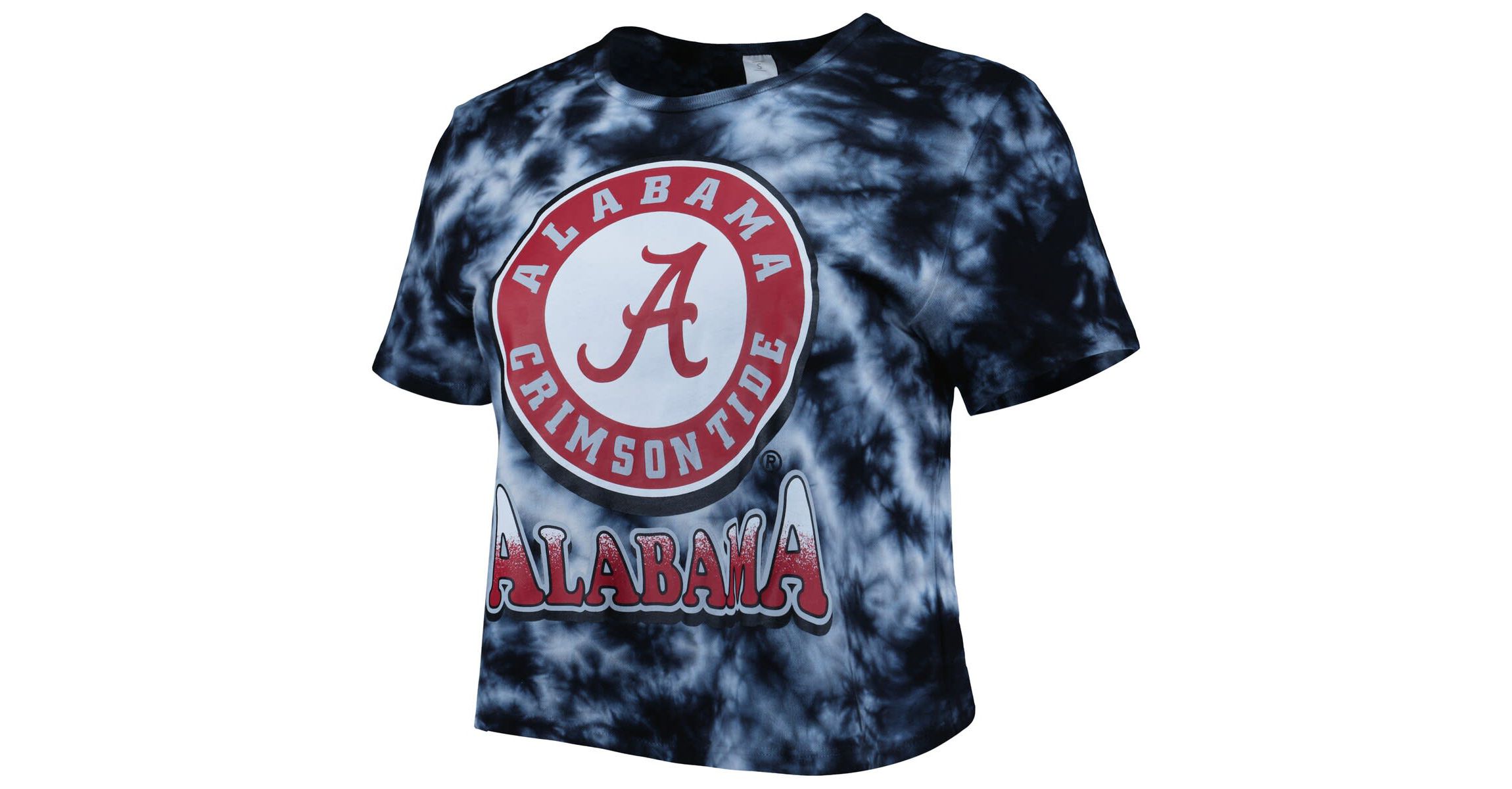 Alabama Crimson Tide NCAA Alabama Tide Cloud-Dye Cropped T-Shirt