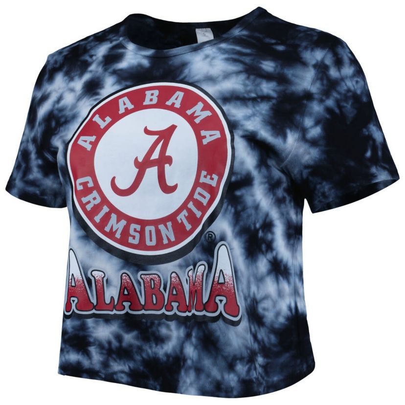 Alabama Crimson Tide NCAA Alabama Tide Cloud-Dye Cropped T-Shirt