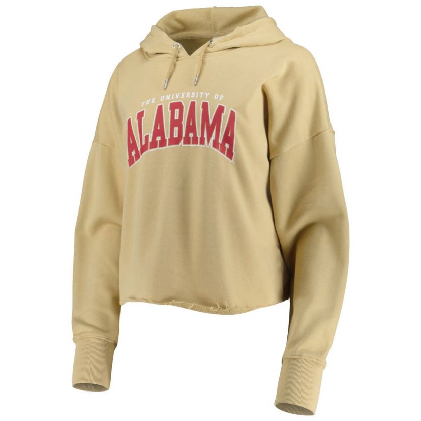 Alabama Crimson Tide NCAA Alabama Tide Core University Cropped French Terry Pullover Hoodie