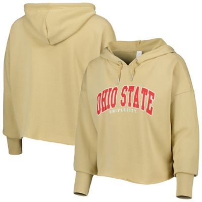 NCAA Ohio State Buckeyes Core University Cropped French Terry Pullover Hoodie