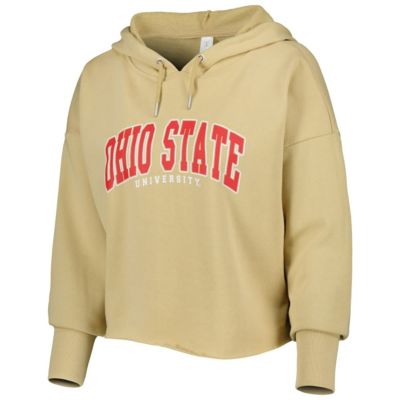 NCAA Ohio State Buckeyes Core University Cropped French Terry Pullover Hoodie