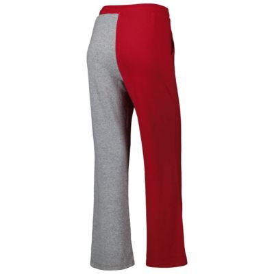 Alabama Crimson Tide NCAA Crimson/Gray Colorblock Cozy Tri-Blend Lounge Pants