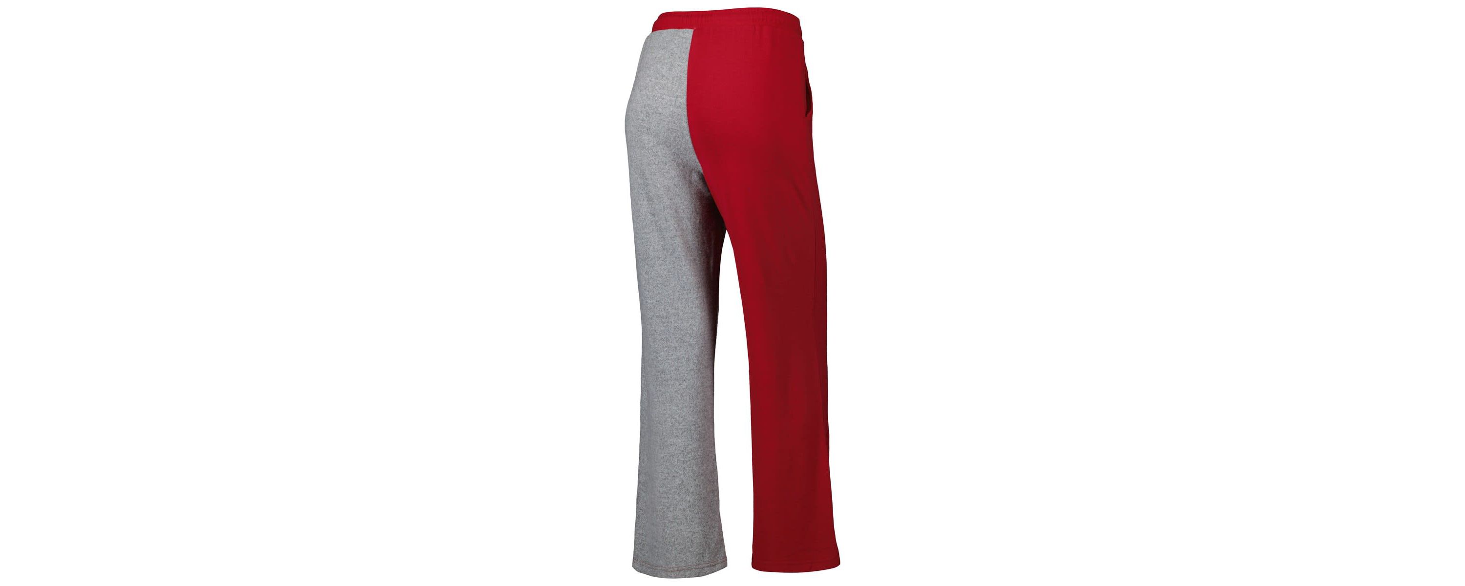 Alabama Crimson Tide NCAA Crimson/Gray Alabama Tide Colorblock Cozy Tri-Blend Lounge Pants