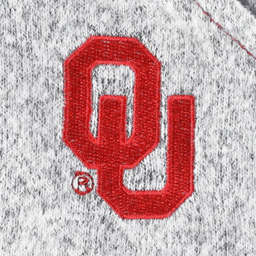 NCAA Crimson/Gray Oklahoma Sooners Colorblock Cozy Tri-Blend Lounge Pants