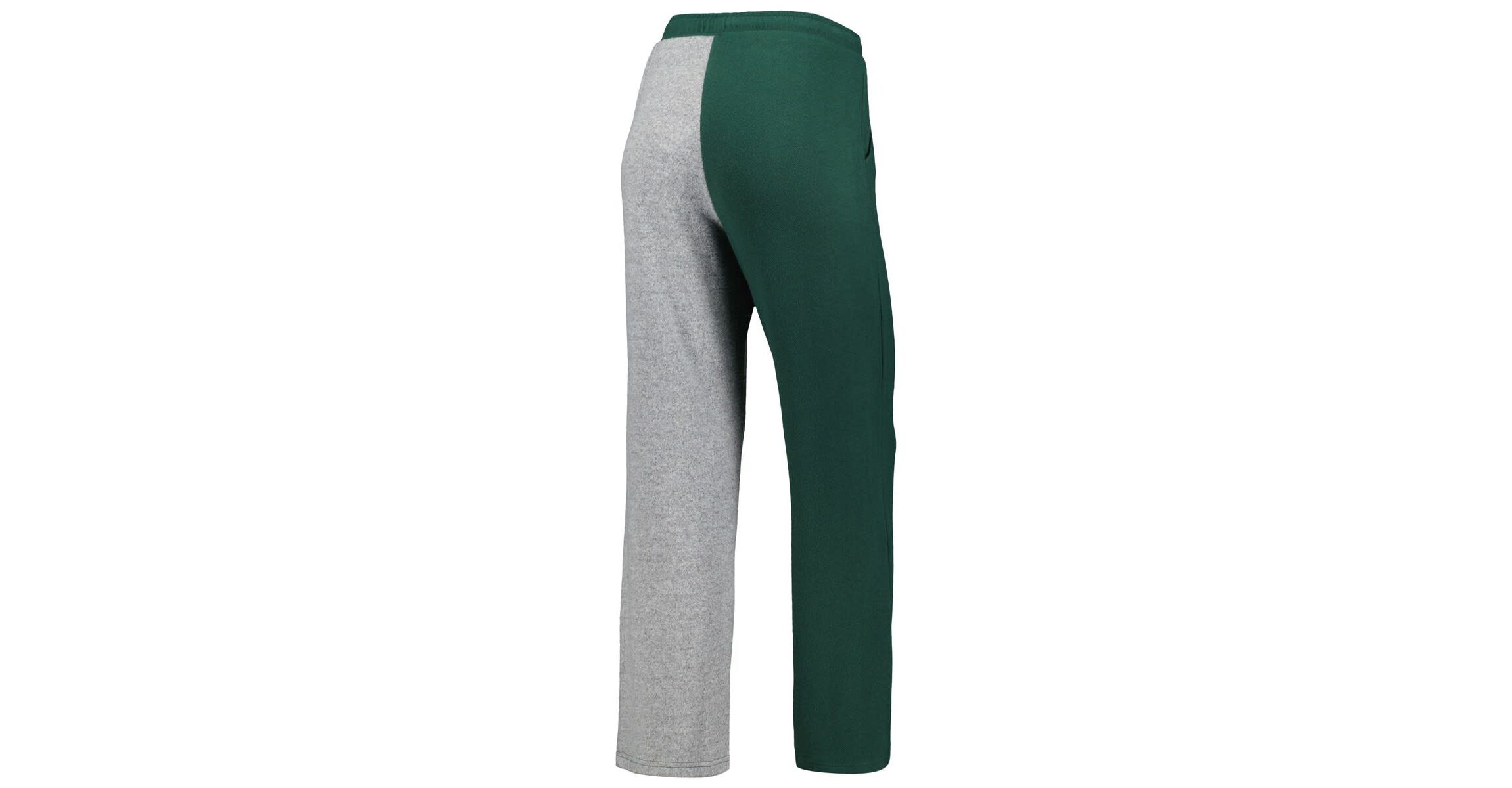 NCAA Green/Gray Michigan State Spartans Colorblock Cozy Tri-Blend Lounge Pants