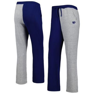 NCAA Navy/Gray Penn State Nittany Lions Colorblock Cozy Tri-Blend Lounge Pants