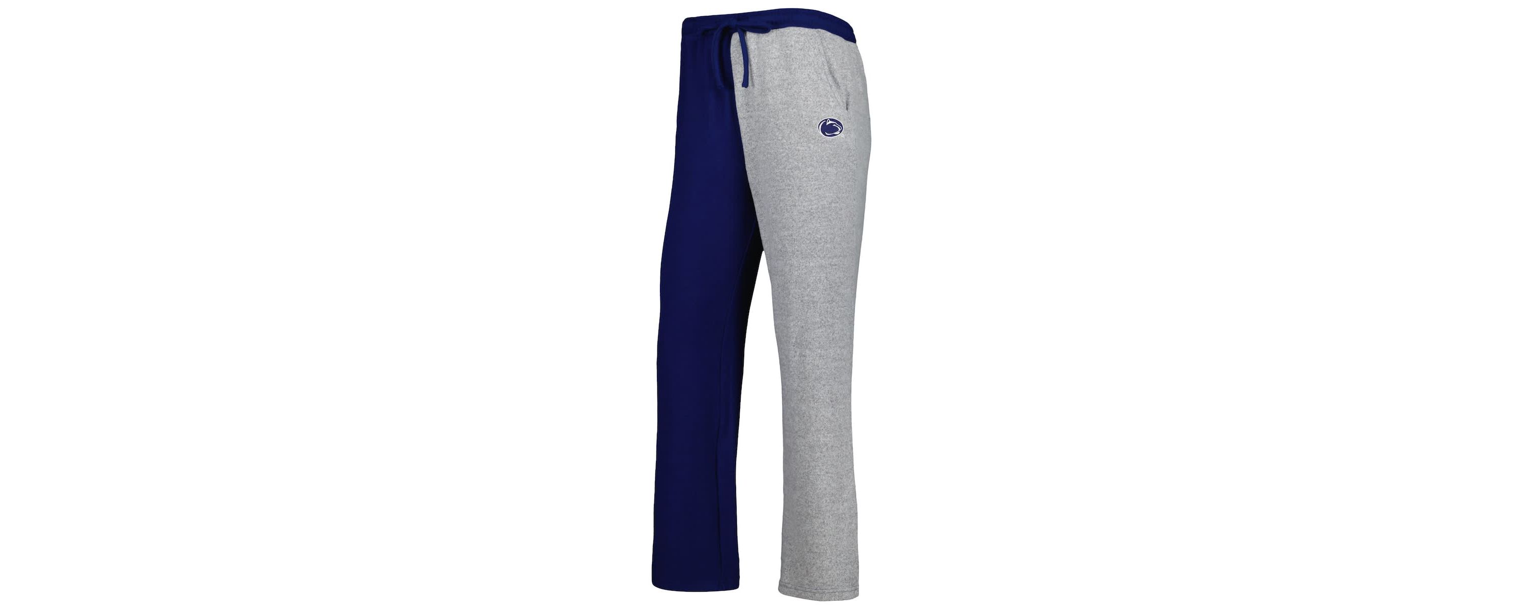 NCAA Navy/Gray Penn State Nittany Lions Colorblock Cozy Tri-Blend Lounge Pants