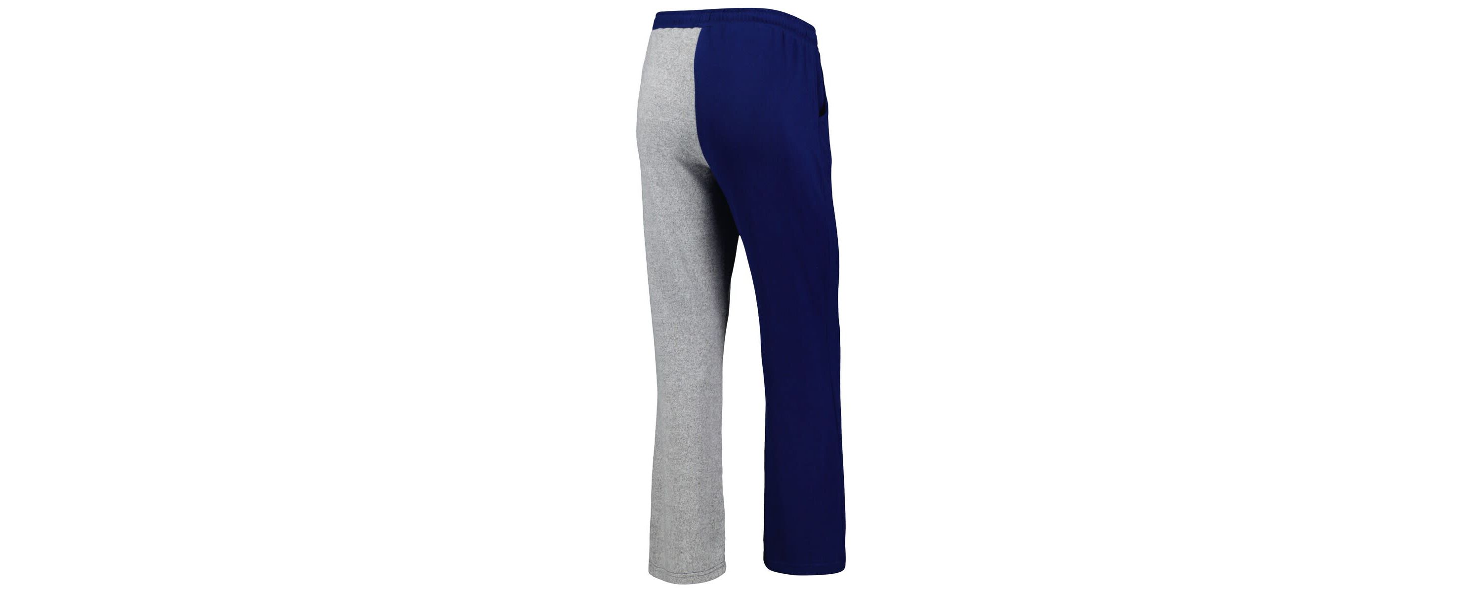 NCAA Navy/Gray Penn State Nittany Lions Colorblock Cozy Tri-Blend Lounge Pants