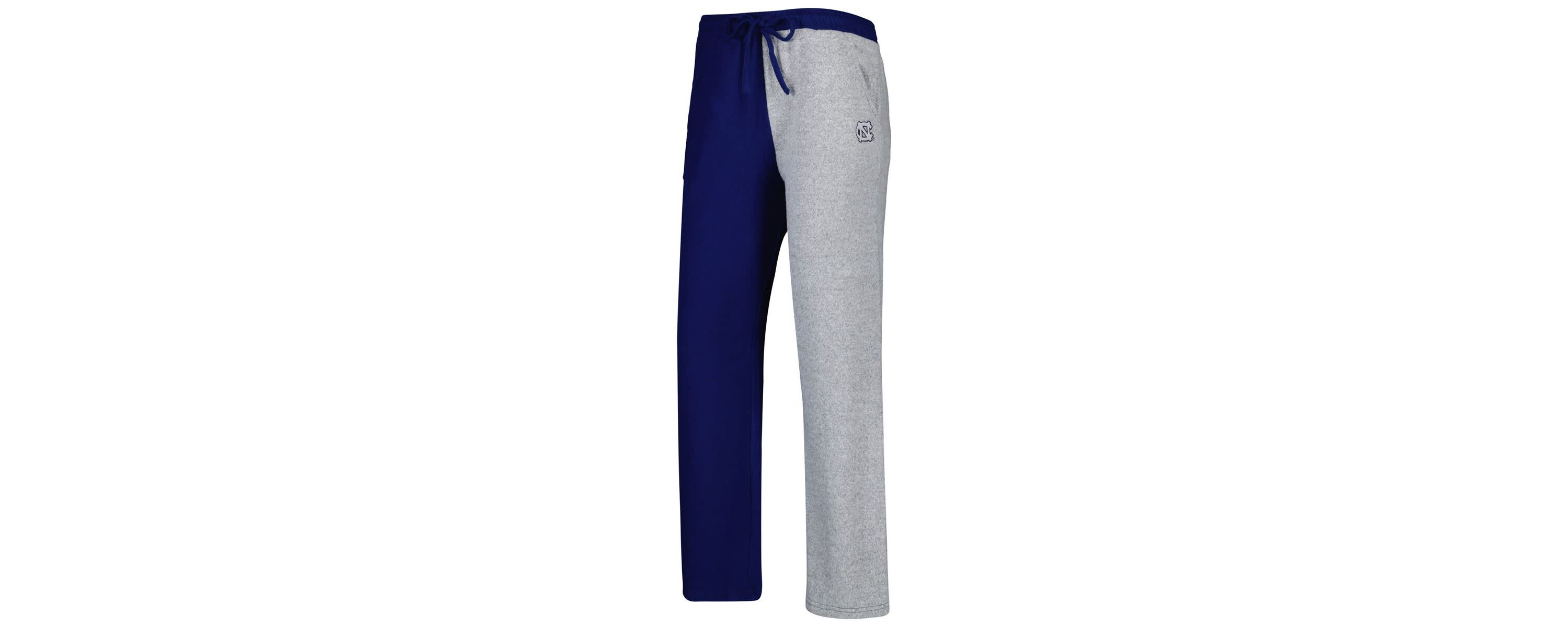 NCAA Navy/Gray North Carolina Tar Heels Colorblock Cozy Tri-Blend Lounge Pants