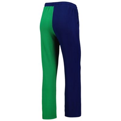 NCAA Navy/Green Notre Dame Fighting Irish Colorblock Cozy Tri-Blend Lounge Pants