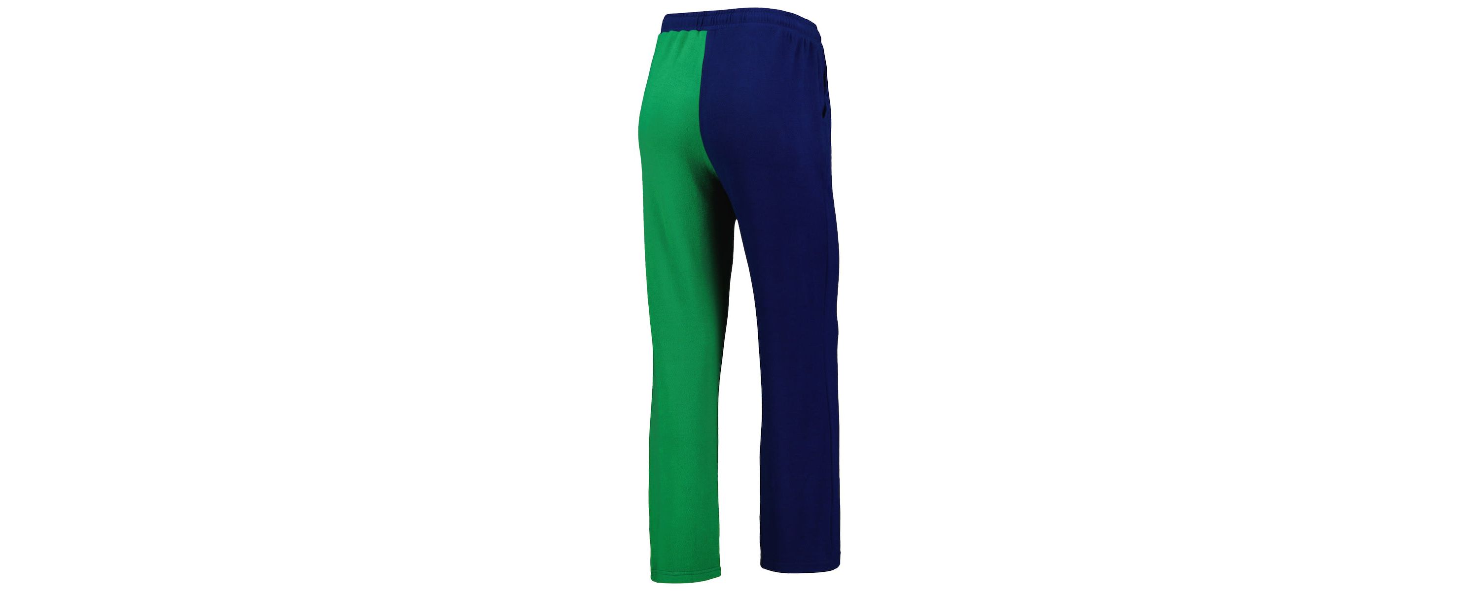 NCAA Navy/Green Notre Dame Fighting Irish Colorblock Cozy Tri-Blend Lounge Pants