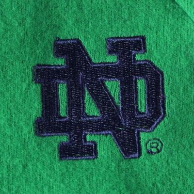 NCAA Navy/Green Notre Dame Fighting Irish Colorblock Cozy Tri-Blend Lounge Pants