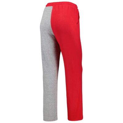 NCAA Scarlet/Gray Ohio State Buckeyes Colorblock Cozy Tri-Blend Lounge Pants