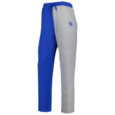 NCAA Royal/Gray Kentucky Wildcats Colorblock Cozy Tri-Blend Lounge Pants