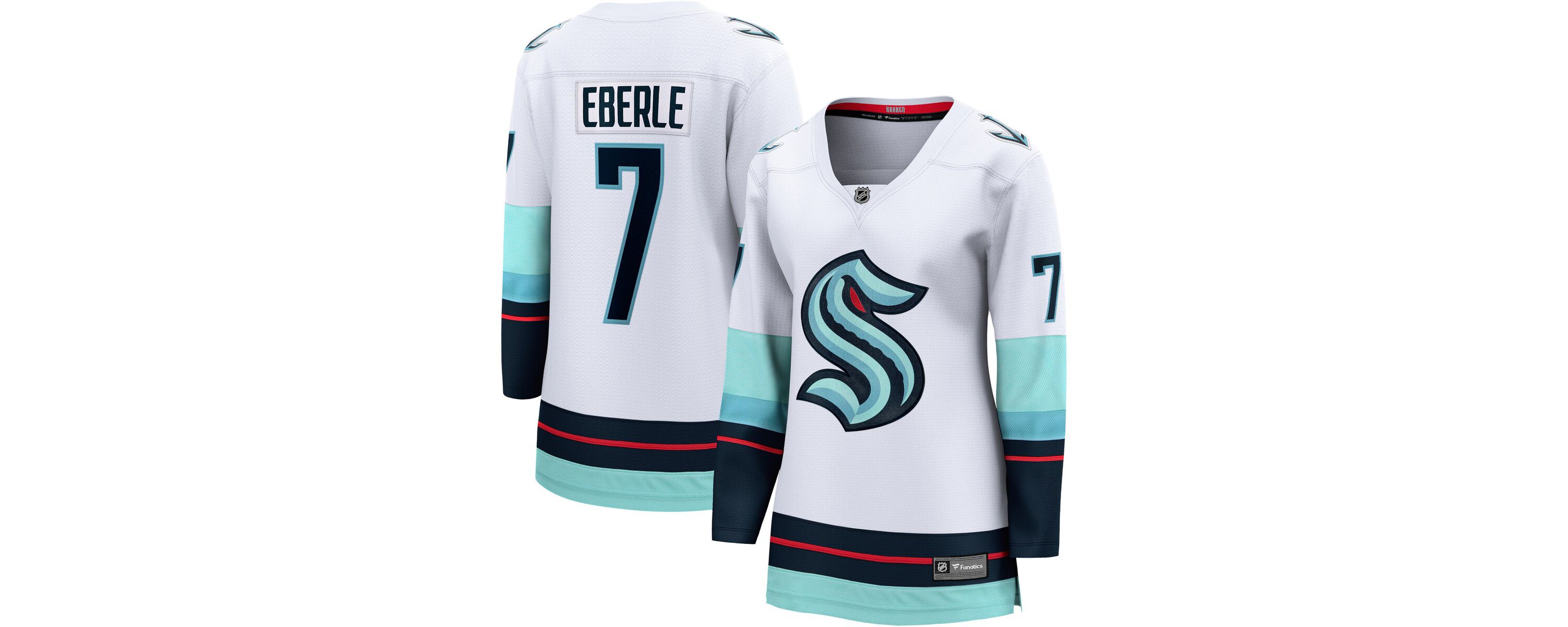 NHL Fanatics Jordan Eberle Seattle Kraken Away Breakaway Jersey