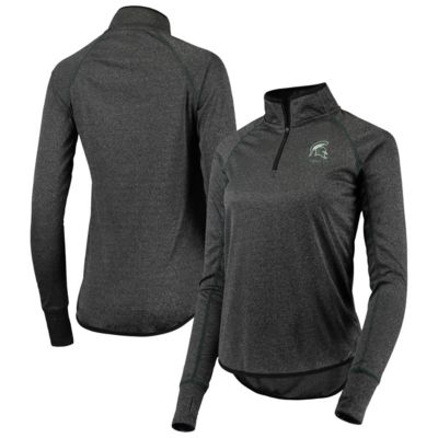 NCAA Michigan State Spartans Stingray Raglan Quarter-Zip Top