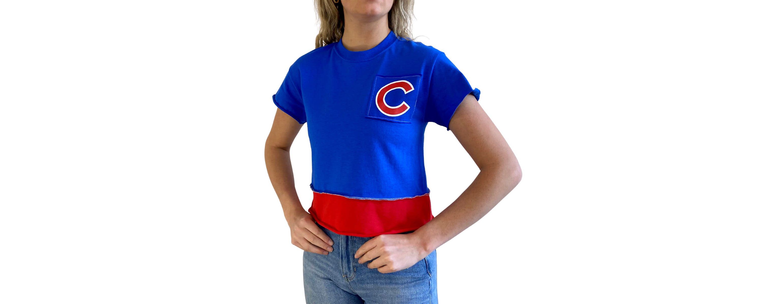 MLB Chicago Cubs Cropped T-Shirt