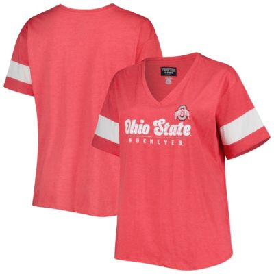 NCAA Ohio State Buckeyes Plus Size Give it All V-Neck T-Shirt