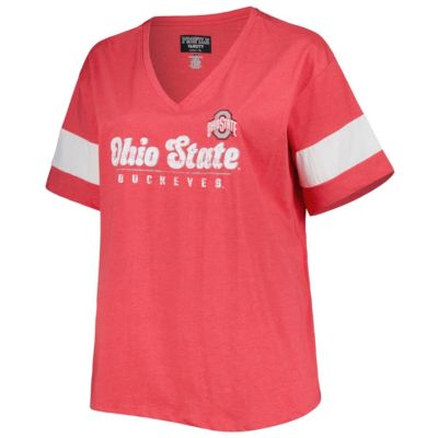 NCAA Ohio State Buckeyes Plus Size Give it All V-Neck T-Shirt