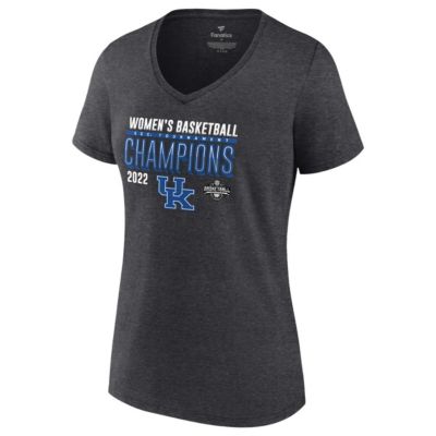 NCAA Fanatics ed Kentucky Wildcats 2022 SEC Basketball Conference Tournament s Locker Room V-Neck T-Shirt
