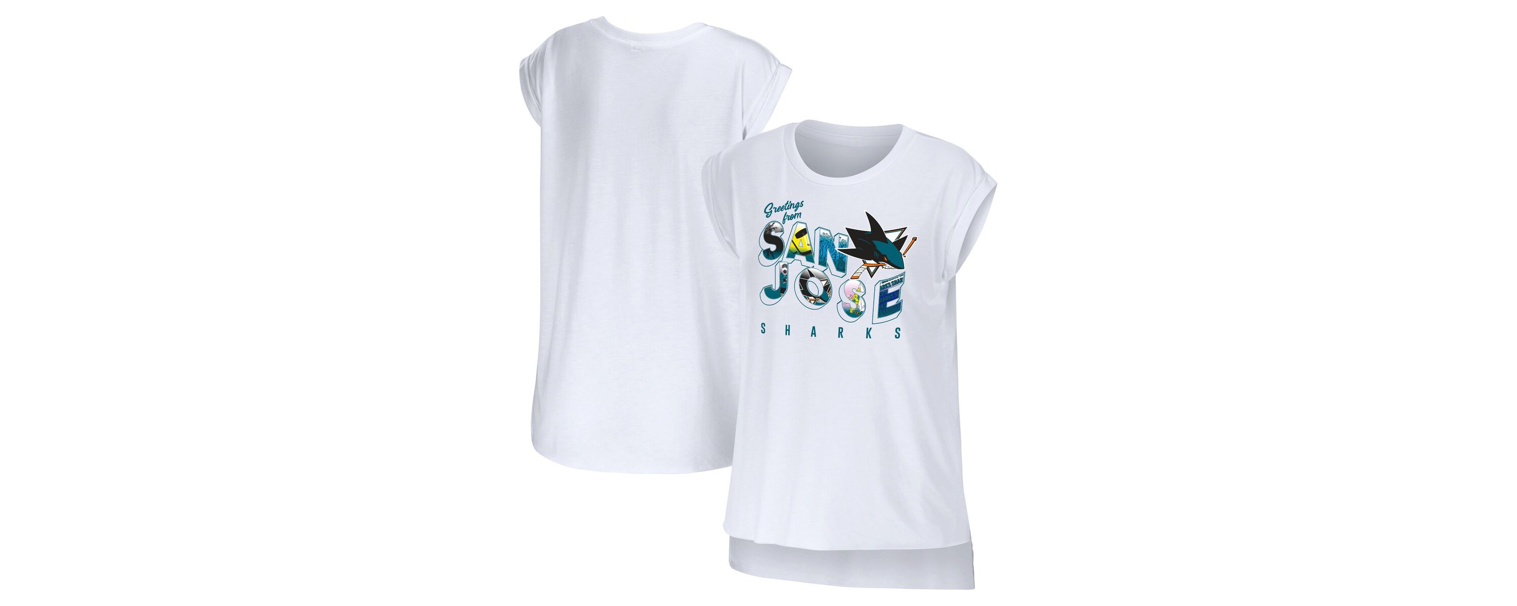 NHL San Jose Sharks Greetings From Muscle T-Shirt