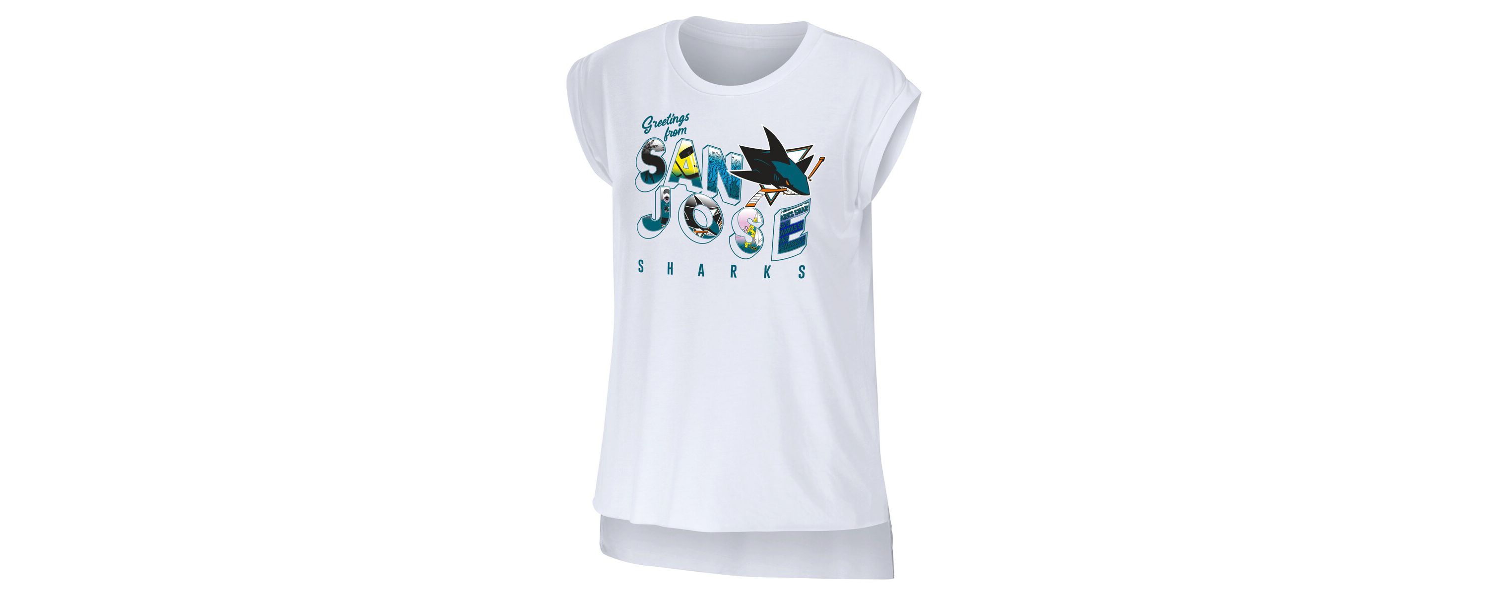NHL San Jose Sharks Greetings From Muscle T-Shirt