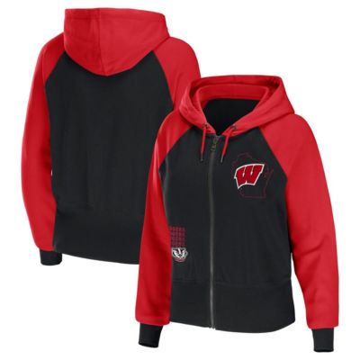 NCAA Wisconsin Badgers Raglan Full-Zip Hoodie