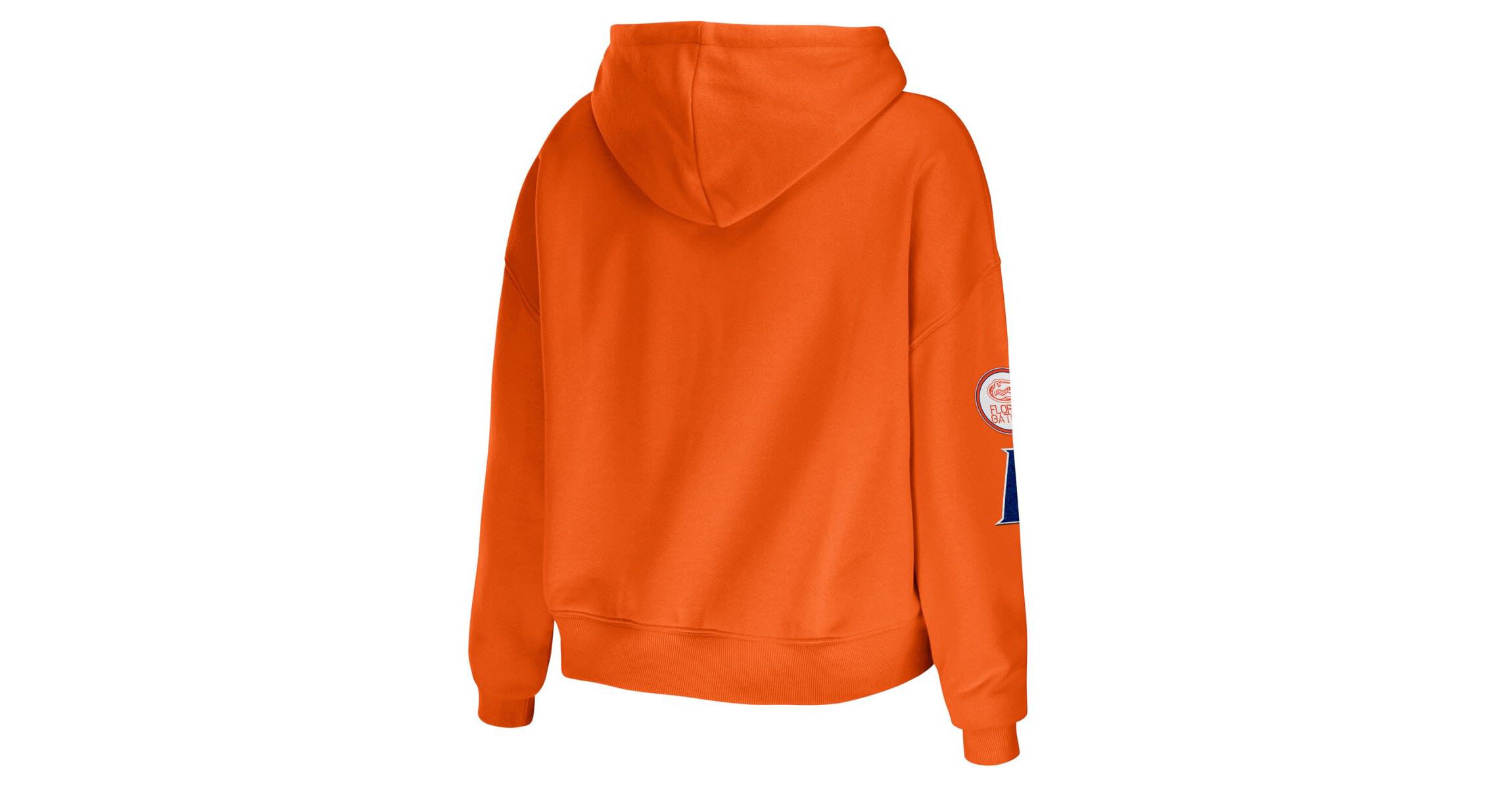 NCAA Florida Gators Mixed Media Cropped Pullover Hoodie