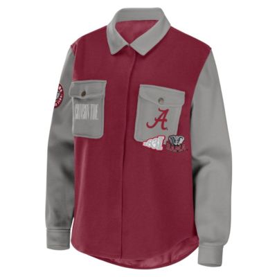 Alabama Crimson Tide NCAA Button-Up Shirt Jacket