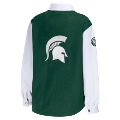 NCAA Hunter Michigan State Spartans Button-Up Shirt Jacket