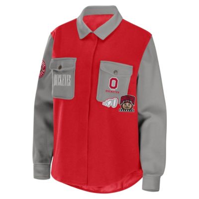 NCAA Ohio State Buckeyes Button-Up Shirt Jacket