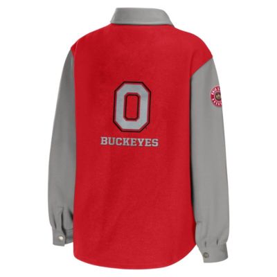 NCAA Ohio State Buckeyes Button-Up Shirt Jacket