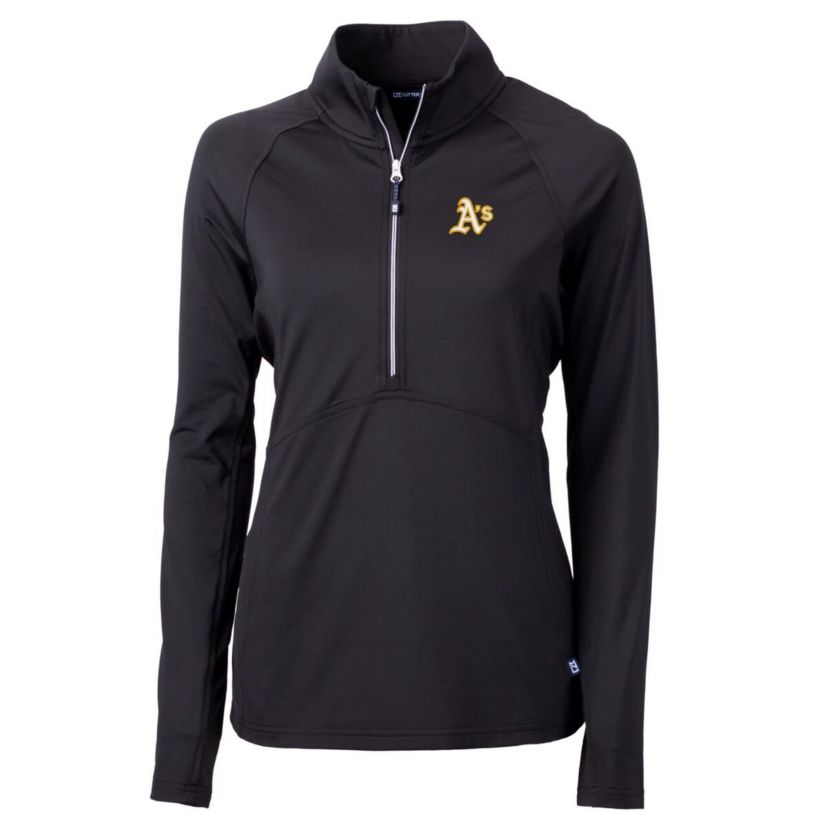 Oakland Athletics MLB Athletics Adapt Eco Knit Stretch Half-Zip Pullover Top
