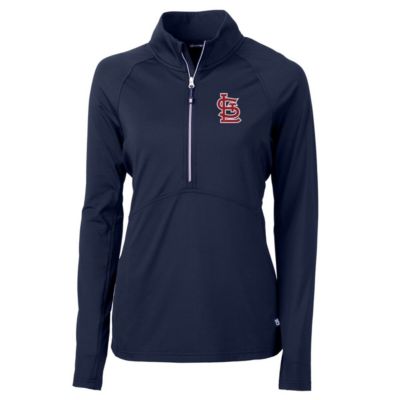 Cutter & Buck Women's MLB St. Louis Cardinals Adapt Eco Knit Stretch Half-Zip Pullover Top