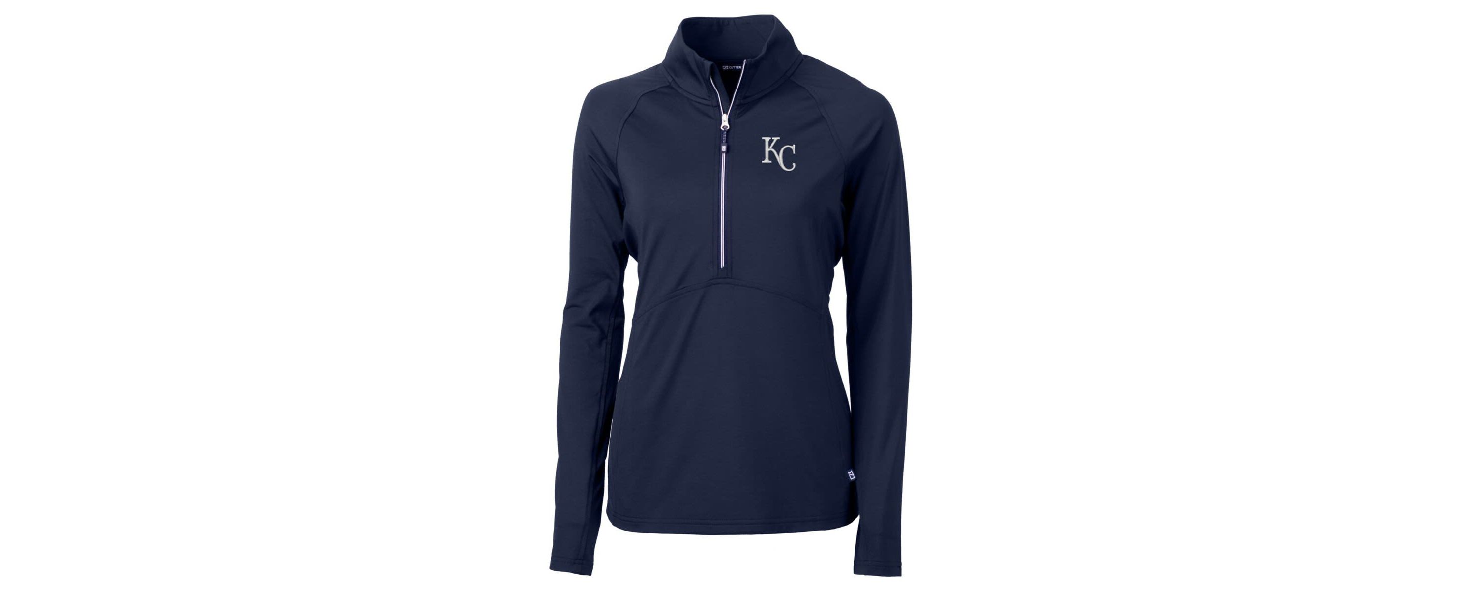 MLB Kansas City Royals Adapt Eco Knit Stretch Half-Zip Pullover Top